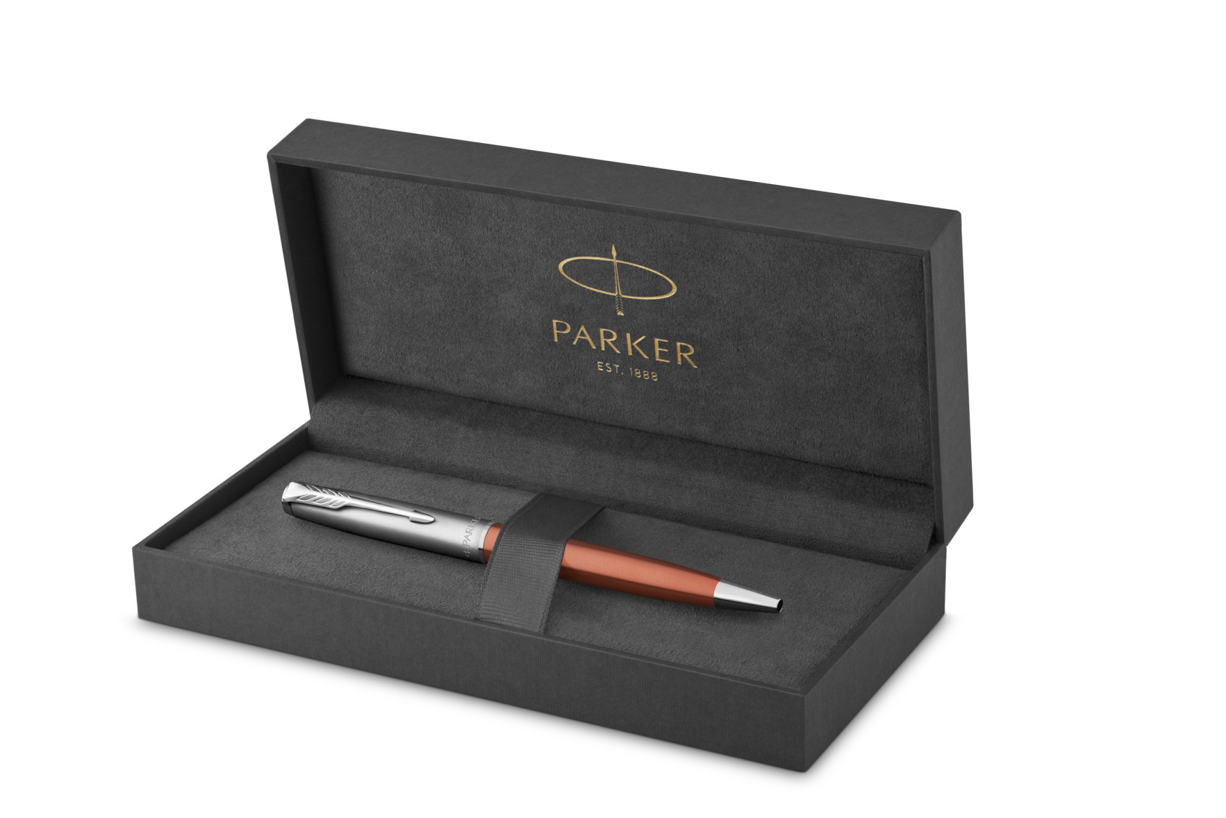 Długopis Parker Sonnet Sand Blasted Metal Orange CT